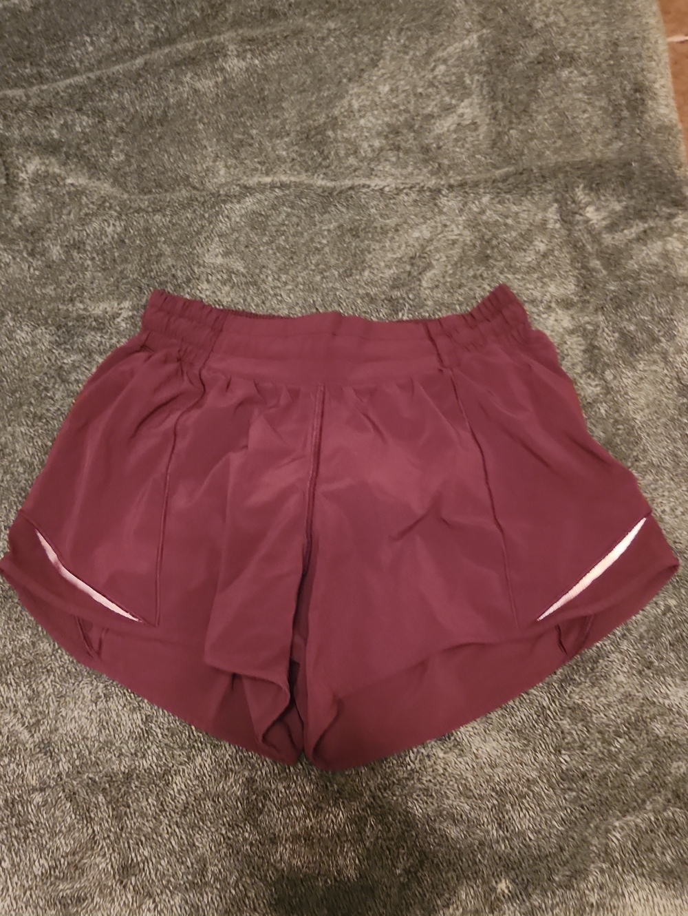 lululemon athletica Deep Maroon Running Shorts
